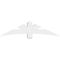 Ekena Millwork Davenport Architectural Grade PVC Gable Bracket, 72"W x 18"H x 4"D x 6"F, 6/12 Pitch GBP072X18X0406DAV00 - alternate 3